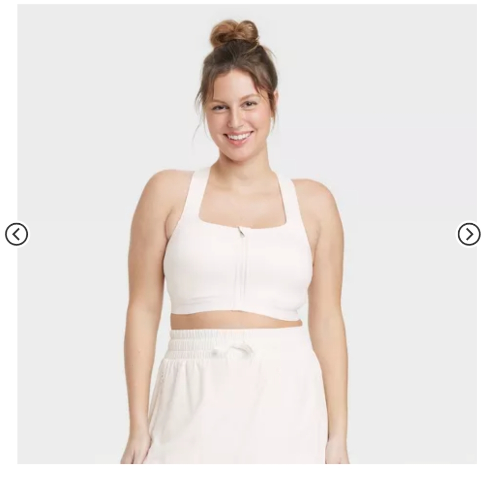 All In Motion Sports Bra 38DD Cream